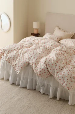 Ellos Home Sengesæt Milly Fruit i bomuld 2 eller 3 stykker Cremet hvid Discount