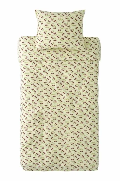 Ellos Home Sengesæt Milly Fruit i bomuld 2 eller 3 stykker Lys avocadogrøn