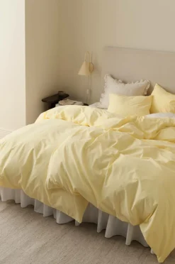 Ellos Dynebetræk|Sengesæt>Home Sengesæt Milly i bomuld 2 eller 3 stykker Lysegul