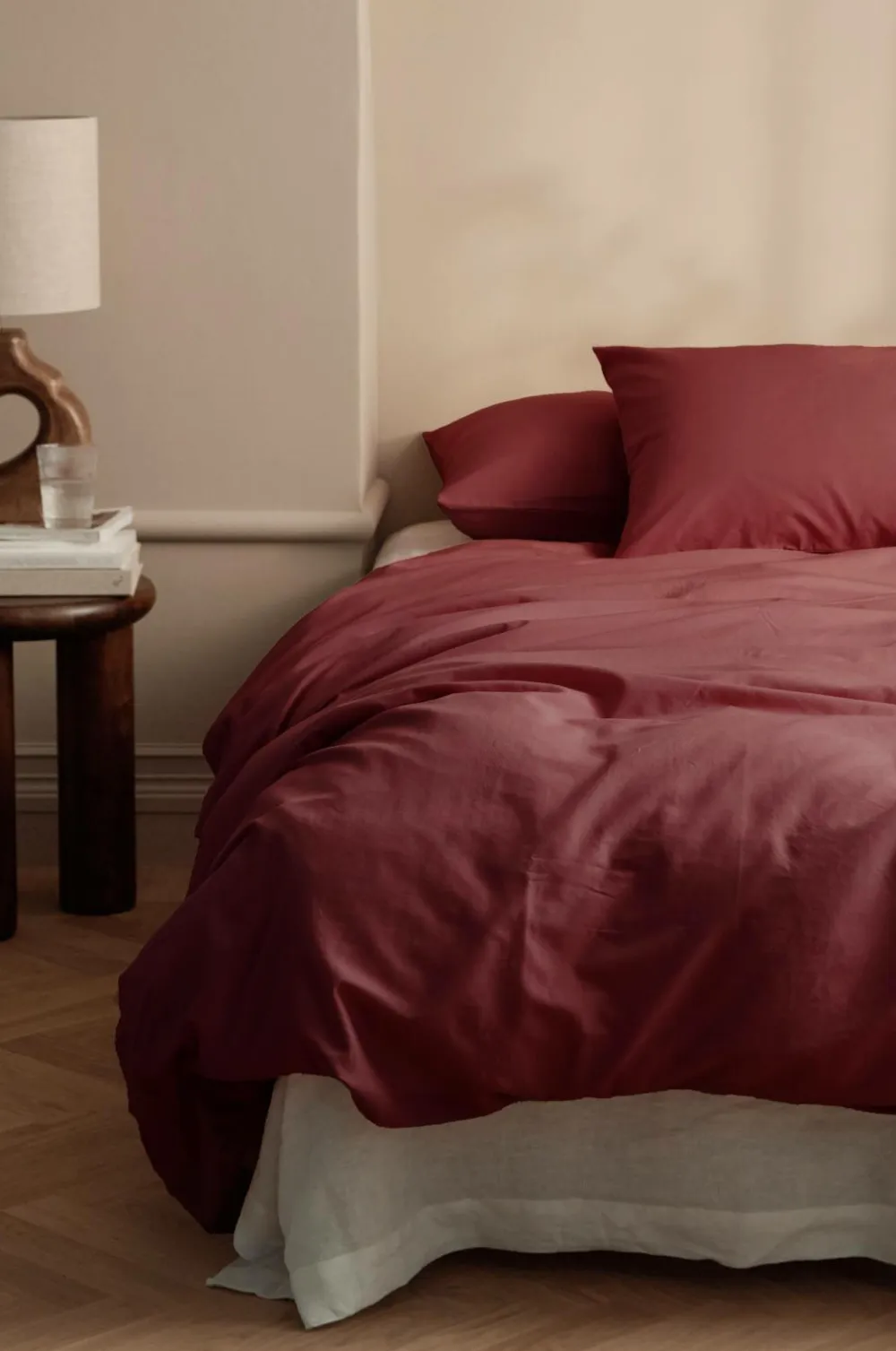 Ellos Dynebetræk|Sengesæt>Home Sengesæt Milly i bomuld 2 eller 3 stykker Vinrød