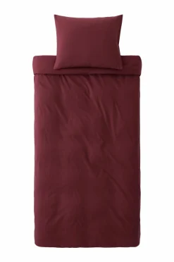 Ellos Dynebetræk|Sengesæt>Home Sengesæt Milly i bomuld 2 eller 3 stykker Vinrød