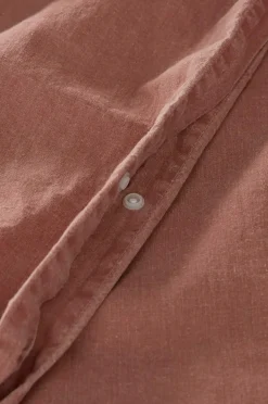 Ellos Home Sengesæt Rania i vintagevasket bomuld Rustpink
