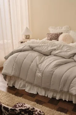 Ellos Sengetæpper>Home Sengetæppe Maja Beigegrå