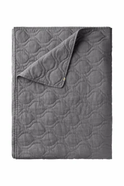 Ellos Sengetæpper>Home Sengetæppe Elly Quilted i genanvendt halvlinned Thundergrey