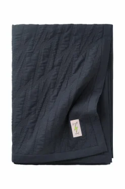 Ellos Sengetæpper>Home Sengetæppe Cleo Mørk gråblå
