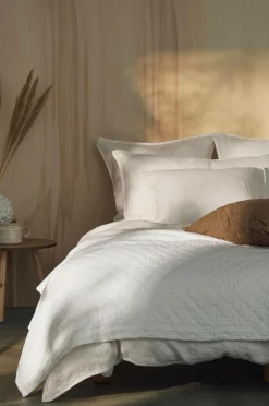 Ellos Sengetæpper>Home Sengetæppe Thelma Check i bomuld Hvid