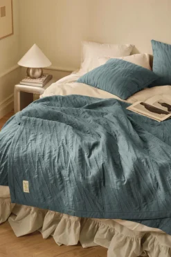 Ellos Home Sengetæppe Cleo Lys petrolgrøn Discount