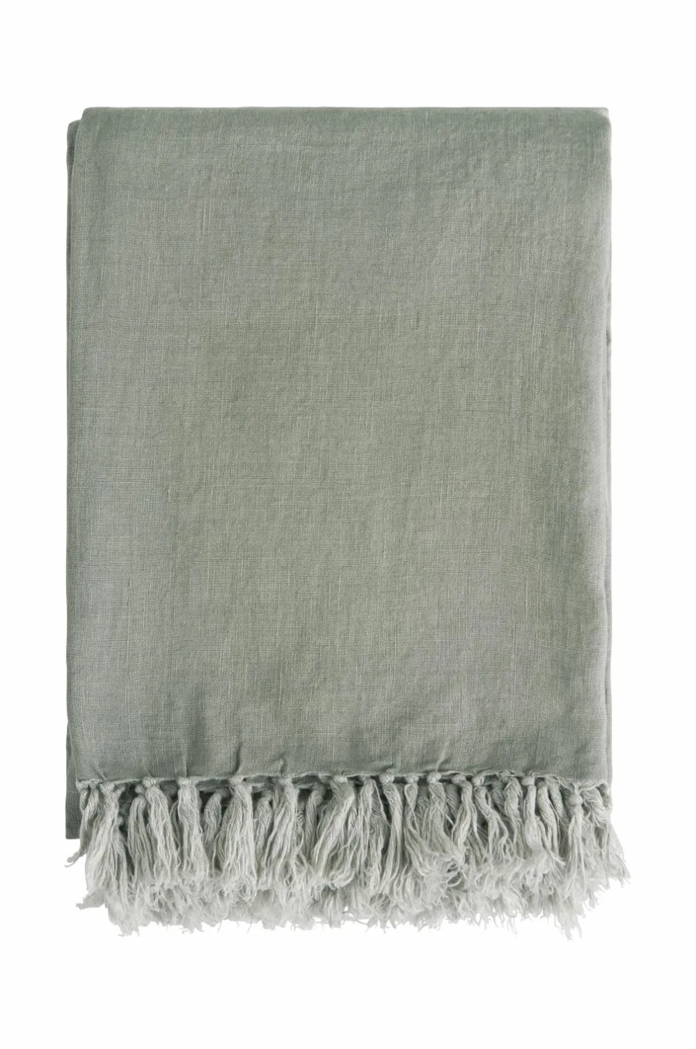 Ellos Sengetæpper>Home Sengetæppe Kiyoko i vasket hør Kakigrøn