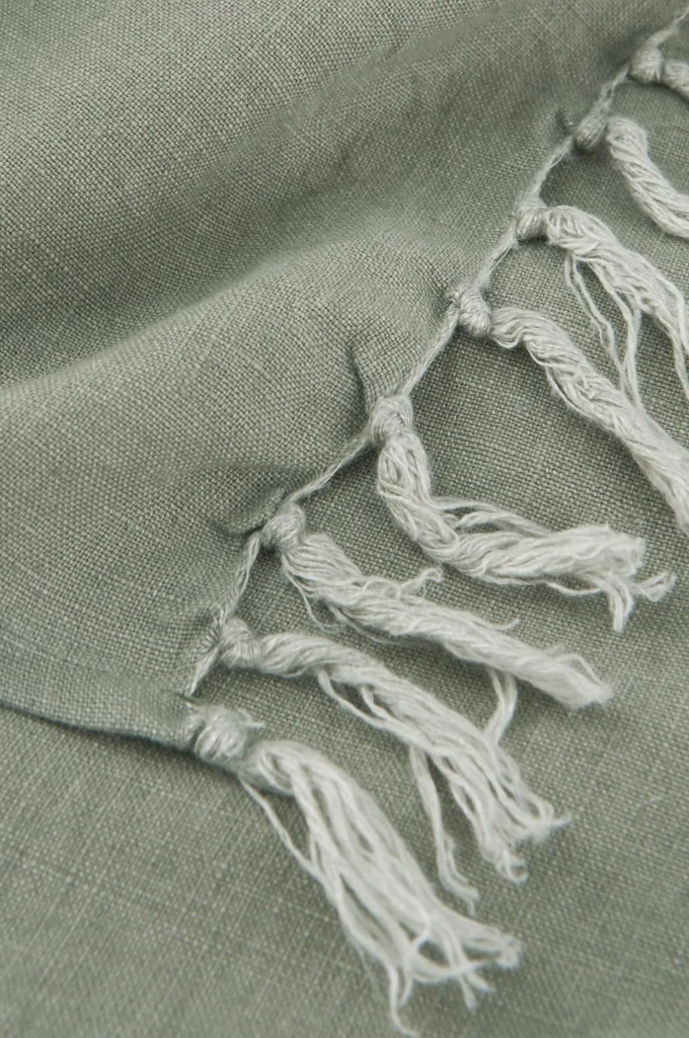 Ellos Sengetæpper>Home Sengetæppe Kiyoko i vasket hør Kakigrøn