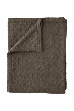 Ellos Sengetæpper>Home Sengetæppe Thelma Check i bomuld Brun