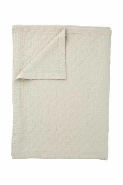 Ellos Sengetæpper>Home Sengetæppe Thelma Check i bomuld Beige