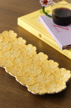 Ellos Home Serveringsfad Flower Gul Online