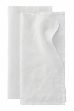 Ellos Borddækning & Servering|Bordtekstiler>Home Serviet Malva 2-pak i 100% hør Hvid