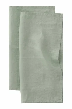 Ellos Borddækning & Servering|Bordtekstiler>Home Serviet Malva 2-pak i 100% hør Grøn