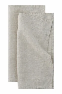 Ellos Borddækning & Servering|Bordtekstiler>Home Serviet Malva 2-pak i 100% hør Lærredsbeige