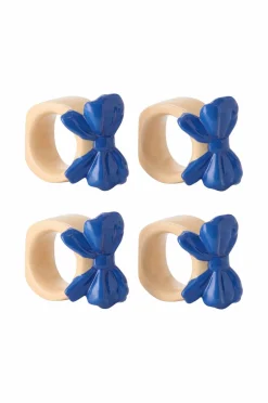 Ellos Home Servietringe Bow 4-pak Blå Hot