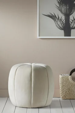 Ellos Home Siddepuf Peach BEIGE Clearance