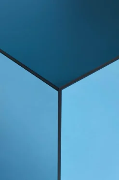 Ellos Home Sidebord Kube med spejlglas Lyseblå Best