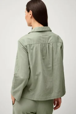 Ellos Home Skjorte Candela Peached Kakigrøn Discount