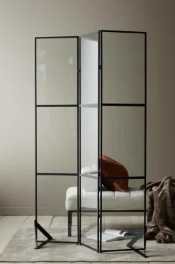 Ellos Home Skærmvæg Industriell Sort Sale