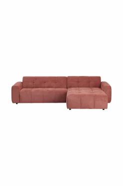 Ellos Home Sofa Alvaleja 2,5-sæders med Chaiselong Terracitta