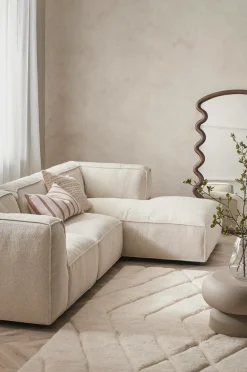 Ellos Sofaer & Lænestole>Home Sofa Bina 3-pers. med højrevendt chaiselong Lys beige