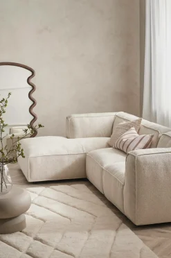 Ellos Home Sofa Bina 3-pers. med venstrevendt chaiselong Lys beige Online