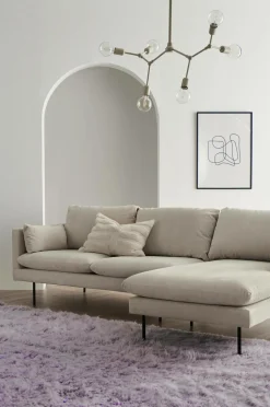 Ellos Home Sofa Sindra 3-pers. med chaiselong Sandbeige Clearance