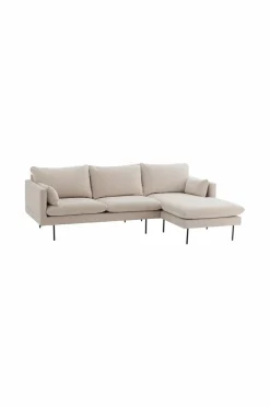 Ellos Home Sofa Sindra 3-pers. med chaiselong Sandbeige Clearance