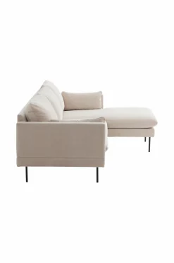 Ellos Home Sofa Sindra 3-pers. med chaiselong Sandbeige Clearance