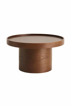 Ellos Home Sofabord Moon Ø 59 cm Brun valnød Online