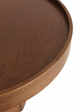 Ellos Home Sofabord Moon Ø 59 cm Brun valnød Online