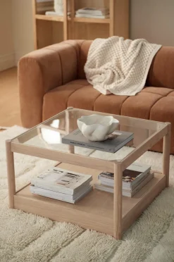 Ellos Borde>Home Sofabord Class 75x75 cm Askefinér