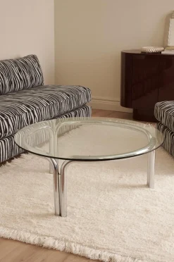 Ellos Borde>Home Sofabord Smycka Ø 100 cm Krom