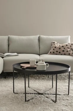 Ellos Home Sofabord Telvin Ø 78,5 cm Sort Hot