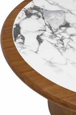 Ellos Home Sofabord Ramma Ø 90 cm Brun / marmor New