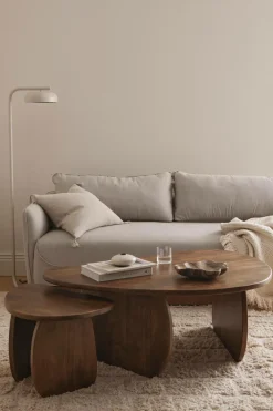 Ellos Home Sofabord Mushroom sæt med 2 stk. Mørkebrun Sale