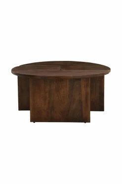 Ellos Borde>Home Sofabord Match Diameter 90 cm, 2 dele Brun