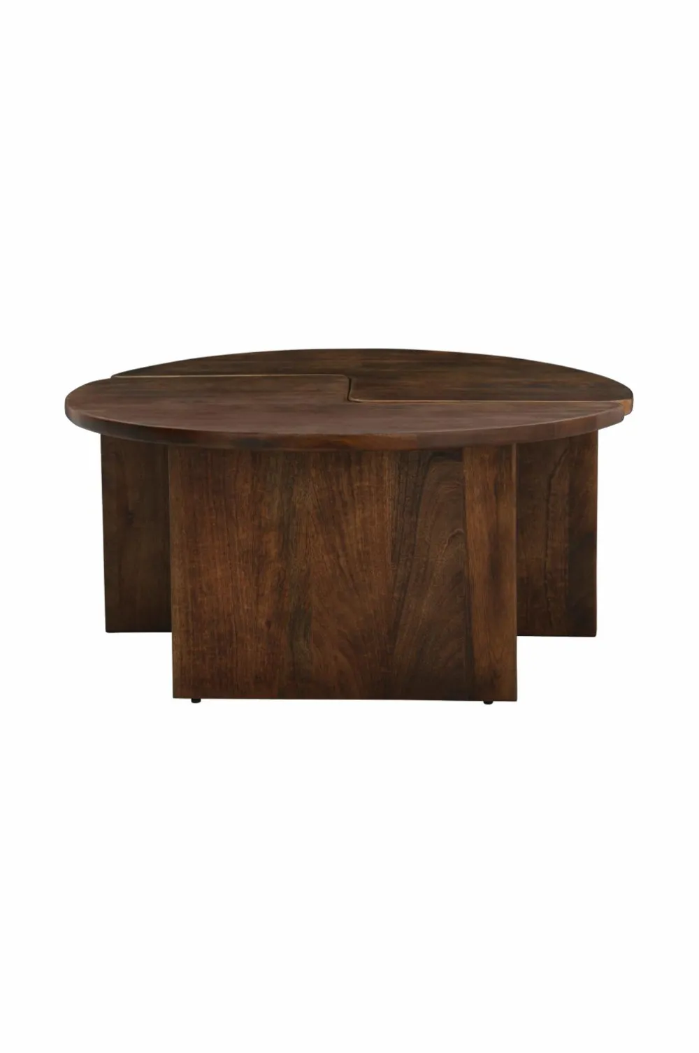 Ellos Borde>Home Sofabord Match Diameter 90 cm, 2 dele Brun