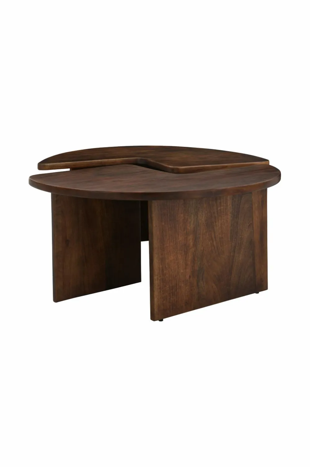 Ellos Borde>Home Sofabord Match Diameter 90 cm, 2 dele Brun