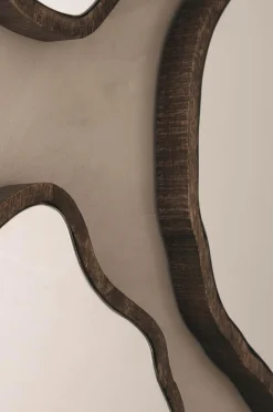 Ellos Home Spejl Bello, sæt med 3 Valnøddebrun Outlet