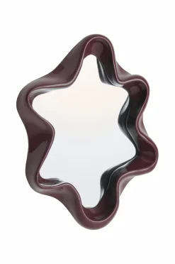 Ellos Home Spejl Mirror Flow Burgundy Best