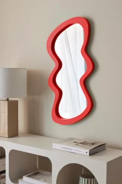 Ellos Home Spejl New Wave Rød