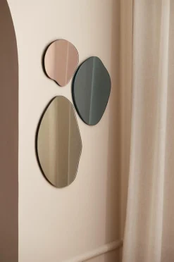 Ellos Home Spejl Tora, sæt med 3 Brun/sort/kobber Discount