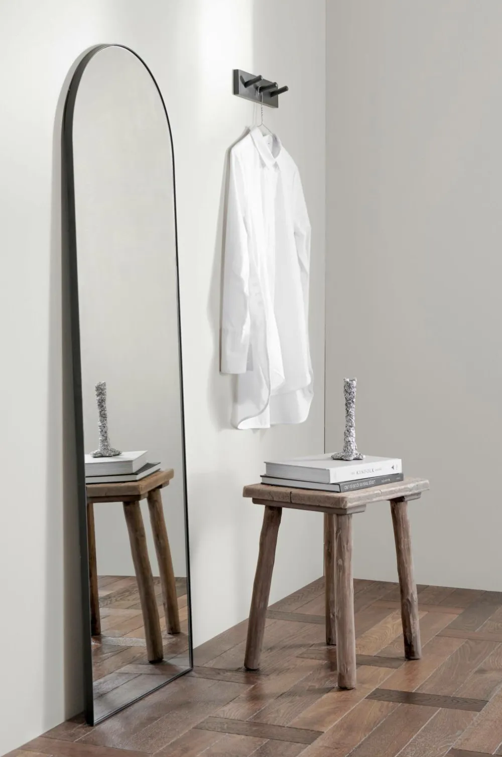 Ellos Home Spejl Valv 150x50 cm Sort Best