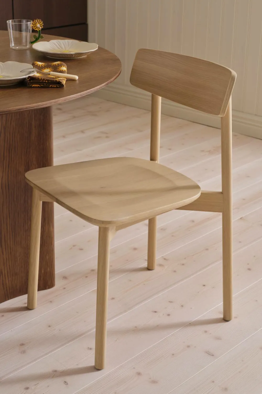 Ellos Stole & Skamler>Home Spisebordsstol Rocca 2-pak Hvid glaseret