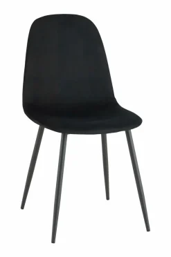 Ellos Home Spisebordssæt Gilda med 1 bord og 4 stole Natur bord/Sortstole Best