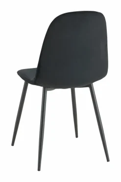 Ellos Home Spisebordssæt Gilda med 1 bord og 4 stole Natur bord/Sortstole Best