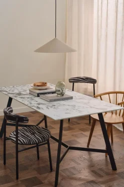 Ellos Borde>Home Spisebord Itariss 180x90 cm Sort / marmor