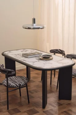 Ellos Home Spisebord Multika 180x90 cm Sort / marmor Best